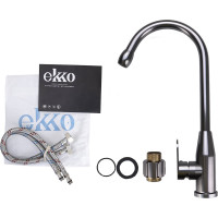 Смеситель для кухни Ekko серый E4062
