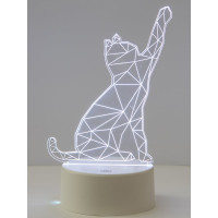 Декоративный светильник Uniel RGB 3AAA CATTY WHITE ULI-M501 UL-00007419