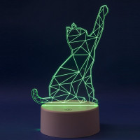 Декоративный светильник Uniel RGB 3AAA CATTY WHITE ULI-M501 UL-00007419