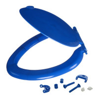 Сиденье для унитаза Melodia della vita овал, синее 193930