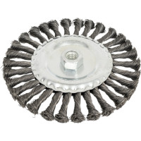 Щетка-крацовка плоская (175 мм; M14; крученая проволока) для УШМ Orientcraft WHBM14175738
