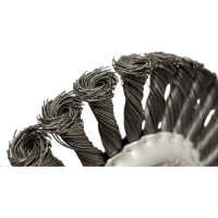 Щетка-крацовка плоская (175 мм; M14; крученая проволока) для УШМ Orientcraft WHBM14175738