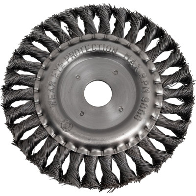 Щетка крацовка дисковая без гайки (150 мм; стальная проволока) для УШМ Orientcraft WHB000150630