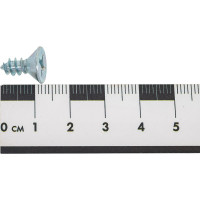 Саморез ZAMETAL 5,5x13 с потайн. гол., крест. шлиц, DIN 7982, оц., уп. 1000 шт. ZA100909
