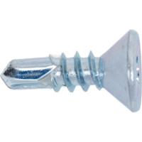 Саморез ZAMETAL 4,8x16 со сверлом и потайной головкой, DIN 7504Р, оц., уп. 500 шт. ZA082310