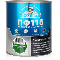 Эмаль ЭКСПЕРТ ПФ-115 глянцевая, светло-зеленая, RAL 6001 2.7 кг 34108