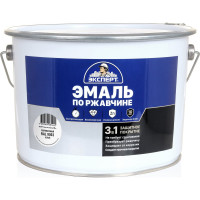 Эмаль Эксперт по ржавчине 3 в 1 полуматовая, белый RAL 9003, 10 кг 28331