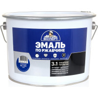 Эмаль Эксперт по ржавчине 3 в 1 полуматовая, синий RAL 5005, 10 кг 28335