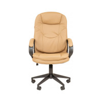 Кресло Easy Chair EChair-695 TPU кожзам бежевый, пластик 1366743