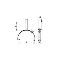 Коньковый регулируемый зажим DKC ND2205 39126