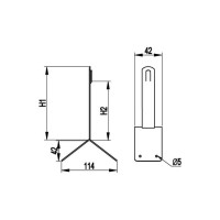 Угловой коньковый зажим DKC, 150 мм 39122 ND2201
