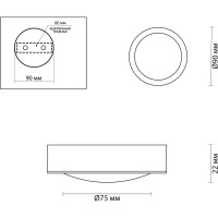 Потолочный светильник ODEON LIGHT LED 1*7W REUS 4342_7CL