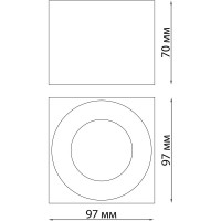 Накладной светодиодный светильник NOVOTECH LED 12W PATERA 358654