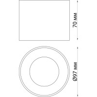 Накладной светодиодный светильник NOVOTECH LED 12W PATERA 358651