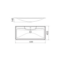 Раковина из литьевого мрамора BelBagno BB1200/455-LV-MR-ALR