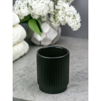 Стакан для зубных щеток Bath Plus 8,3х9,5 см BREVITA цвет BLACK CE2478DA-TB