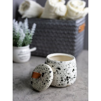 Баночка для хранения ватных дисков Bath Plus CONFETTY W-CE1616B-CT