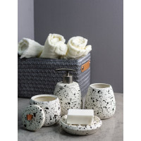 Баночка для хранения ватных дисков Bath Plus CONFETTY W-CE1616B-CT