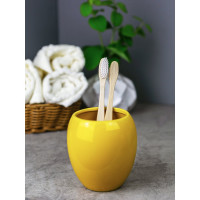 Стакан для зубных щеток Bath Plus 9.5х9.5х10 Giallo W-CE0082PA-TB