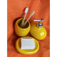 Стакан для зубных щеток Bath Plus 9.5х9.5х10 Giallo W-CE0082PA-TB