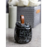 Баночка для ватных дисков Bath Plus PIETRA 9,6х7,5cm black W-CE2242AA-CT