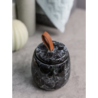Баночка для ватных дисков Bath Plus PIETRA 9,6х7,5cm black W-CE2242AA-CT