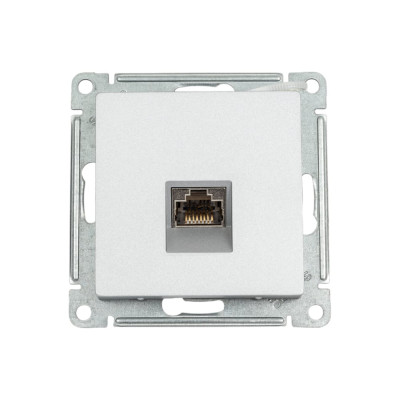 Компьютерная розетка Systeme Electric AtlasDesign Алюминий RJ45, кат. 6A, механизм SE ATN000386