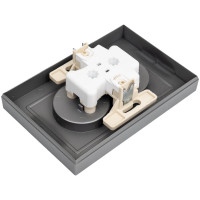 Розетка Systeme Electric AtlasDesign Сталь б/з двойная, 16А, в сборе SE ATN000920