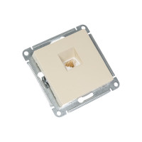 Телефонная розетка Systeme Electric AtlasDesign Беж RJ11, механизм SE ATN000281