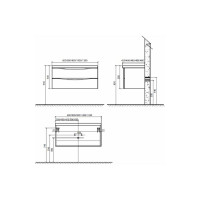 Подвесная база под раковину BelBagno ANCONA-N-1200-2C-SO-2-RW Rovere Moro