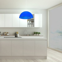 Светильник Apeyron декор, подвесной, Оулу, плаик, 1хЕ27 15Вт, 220В, синий, шнур белый/ 16-27