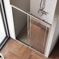 Душевая дверь AM.P Gem Solo 110x195, стекло прозрачное, профиль матовый хром W90G-110-1-195MT