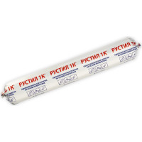 Герметик Рустил 1К 600 мл темно-коричневый RAL 8019 и насадка к пистолету для герметика 61458143