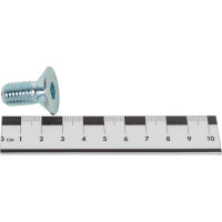 Винт ZAMETAL М12x25, пр. 10.9, с пот. гол., в/ш, DIN 7991, оц., уп. 100 шт. ZA521170