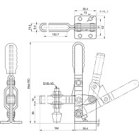 Зажим с вертикальной рукоятью HS CLAMP HS-101-D-15