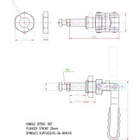 Зажим шатунного типа HS CLAMP HS-36202-M