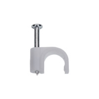 Скоба VKL electric 6 мм, круглая, пластиковая, уп. 50 шт. 9988739