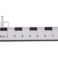 Скоба VKL electric 6 мм, круглая, пластиковая, уп. 50 шт. 9988739