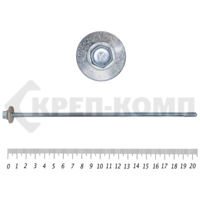 Саморез для сэндвич-панелей КРЕП-КОМП 6,3/5,5x205, 50 шт. сспк205мф