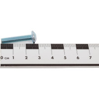 Винт ZAMETAL М5x25, с полусфер. гол. и прессш., DIN 967, оц., уп. 500 шт. ZA514226