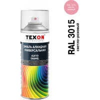Универсальная алкидная эмаль Texon (светло-розовый RAL 3015; аэрозоль; 520 мл) ТХ188086