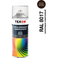 Универсальная алкидная эмаль Texon (шоколадно-коричневый RAL 8017; аэрозоль; 520 мл) ТХ188192