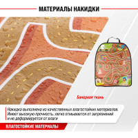 Защита спинки сиденья SKYWAY ПВХ Frontlit Ходилка 60х50см S06101031