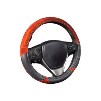 Оплетка KRAFT винил + эко-кожа + спонж, размер M, 38 см, черная KT 800355