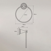 Полотенцедержатель-кольцо Bath Plus BX-65711