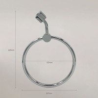 Держатель для полотенец Bath Plus TERRA Chromed, кольцо С-51092