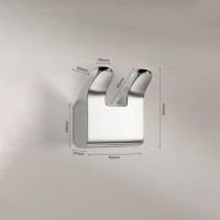 Двойной крючок Bath Plus TERRA Chromed C-97905A