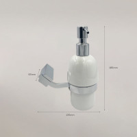 Дозатор для мыла Bath Plus TERRA Chromed, керамическая колба C-51095B