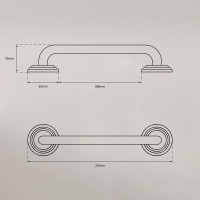 Поручень Bath Plus прямой для ванной BX-65717