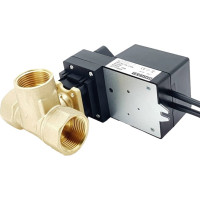 Двухходовой шаровой кран TECHNO DN15, резьба G1/2 с электроприводом 2Нм, 220В, HK215-02DF/230V 612152